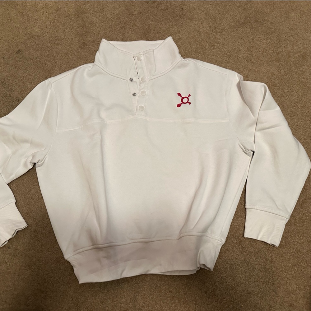 Orangetheory White Sweater with Red Logo